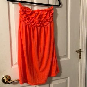 Juniors strapless top